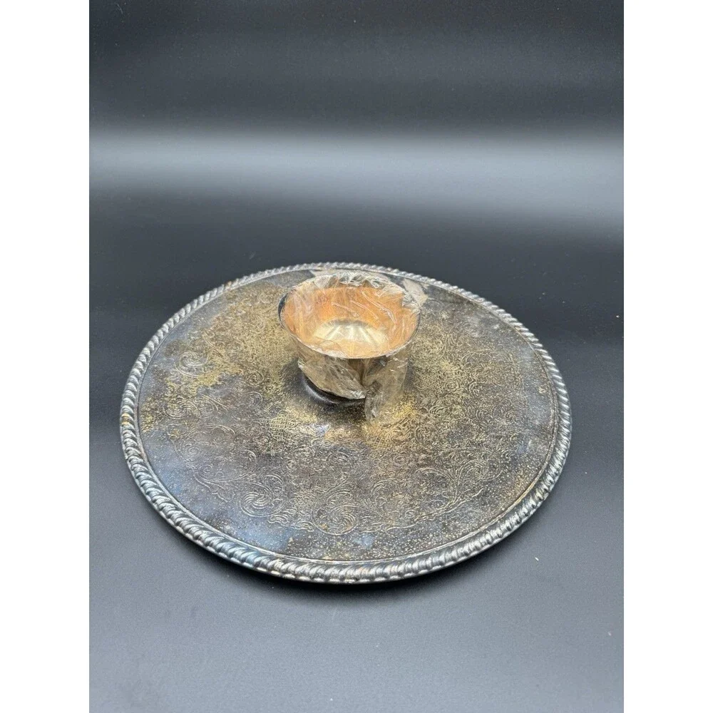 W.M. Rogers Silver Plate With Condiment Bowl